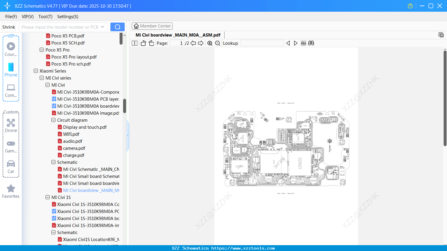 Xiaomi Mi Civi Boardview _MAIN_M0A_ASM